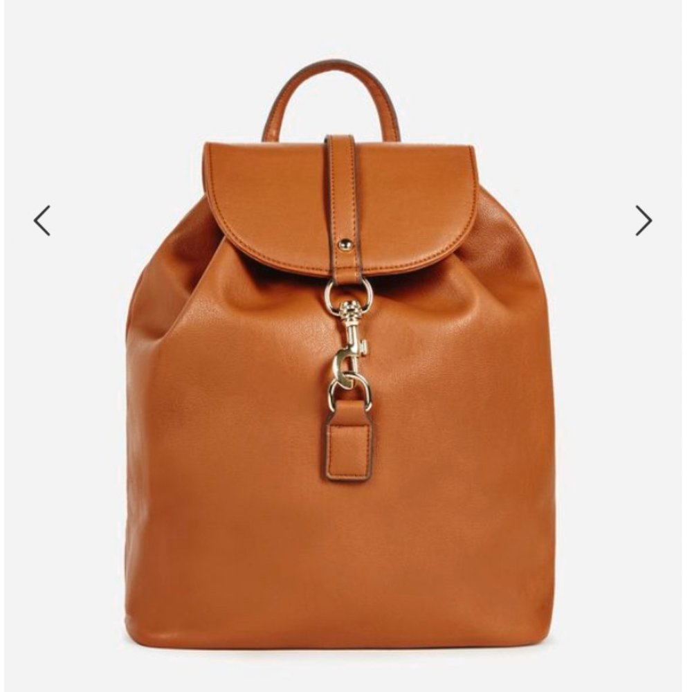 NWOT Cognac Back Pack Purse